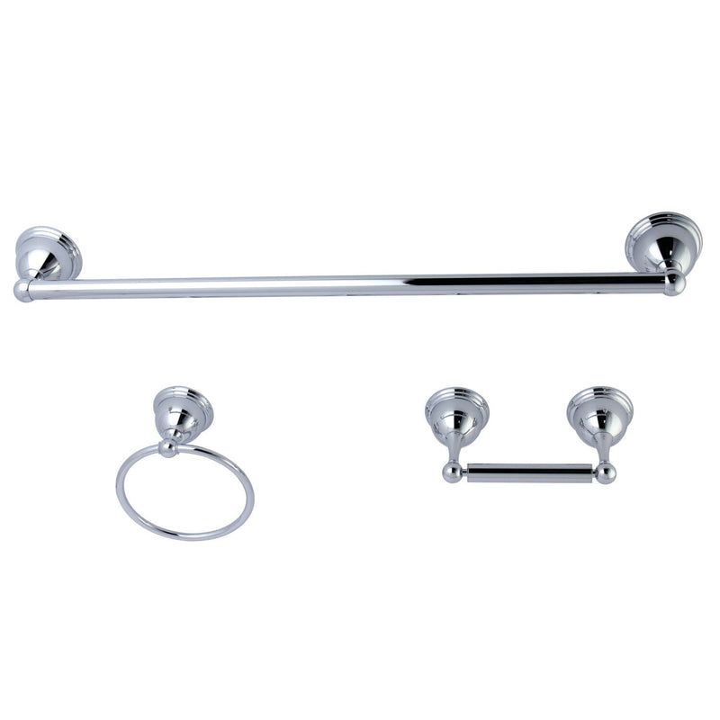 Restoration 3-Piece 18-Inch Towel Bar Bathroom Accessory Set