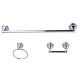 Restoration 3-Piece 18-Inch Towel Bar Bathroom Accessory Set