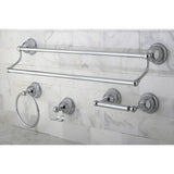 Restoration 4-Piece 24-Inch Dual Towel Bar Bathroom Accessory Set