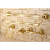 Restoration 4-Piece 24-Inch Dual Towel Bar Bathroom Accessory Set