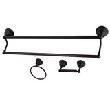 Restoration 3-Piece 24-Inch Dual Towel Bar Bathroom Accessory Set