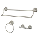Restoration 3-Piece 24-Inch Dual Towel Bar Bathroom Accessory Set