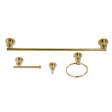 Concord 4-Piece 24-Inch Towel Bar Bathroom Accessory Set