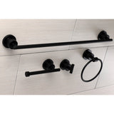 Concord 4-Piece 24-Inch Towel Bar Bathroom Accessory Set