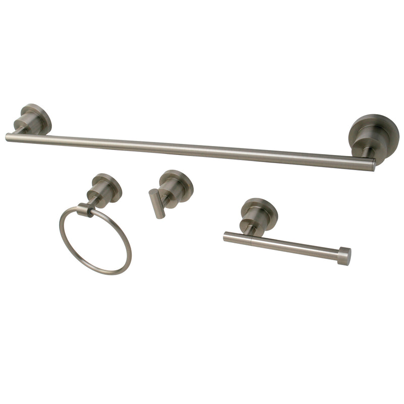 Concord 4-Piece 24-Inch Towel Bar Bathroom Accessory Set