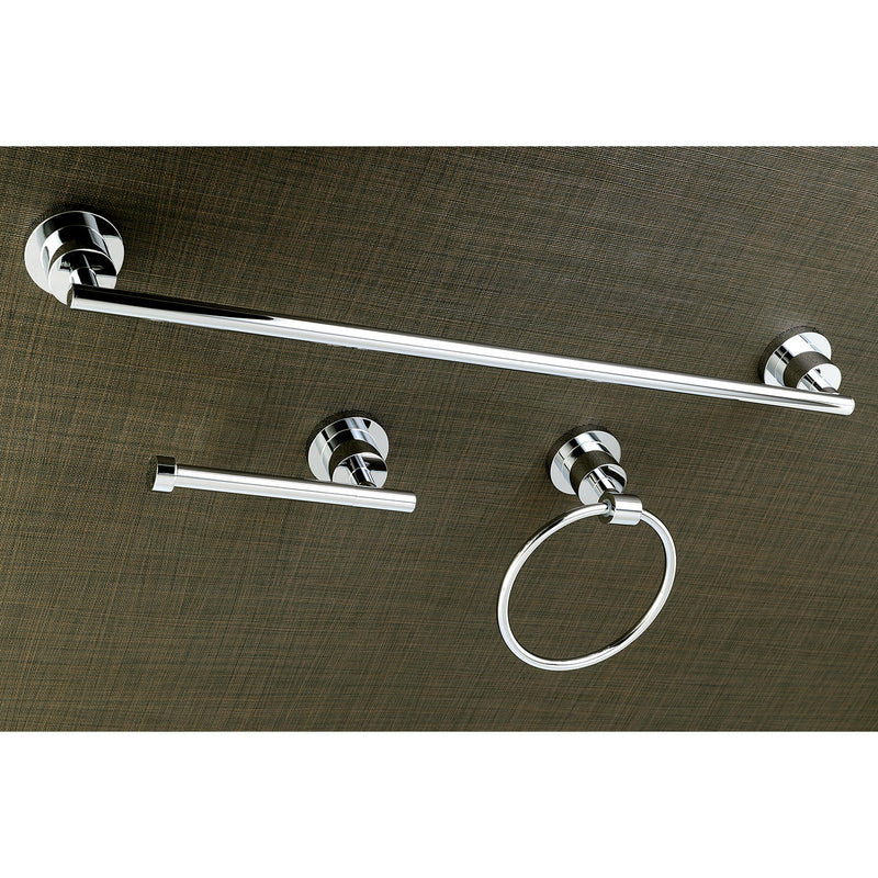 Concord 3-Piece 24-Inch Towel Bar Bathroom Accessory Set
