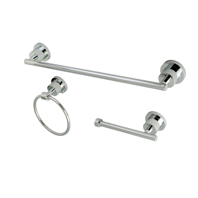 Concord 3-Piece 18-Inch Towel Bar Bathroom Accessory Set