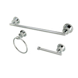 Concord 3-Piece 18-Inch Towel Bar Bathroom Accessory Set