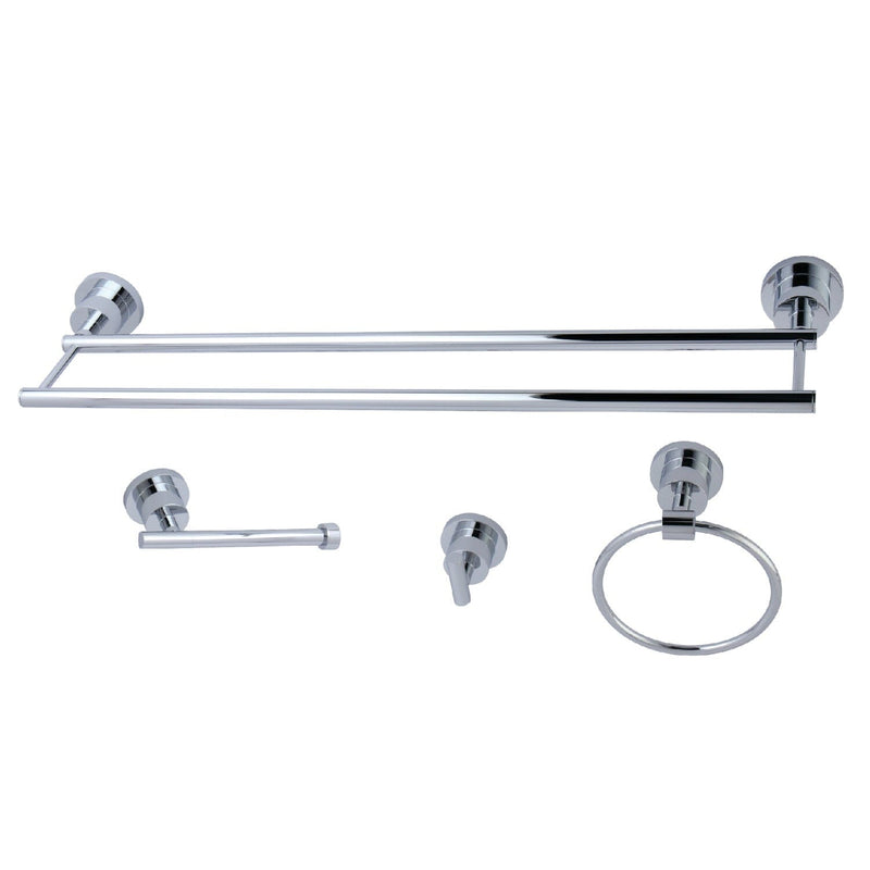 Concord 4-Piece 24-Inch Dual Towel Bar Bathroom Accessory Set