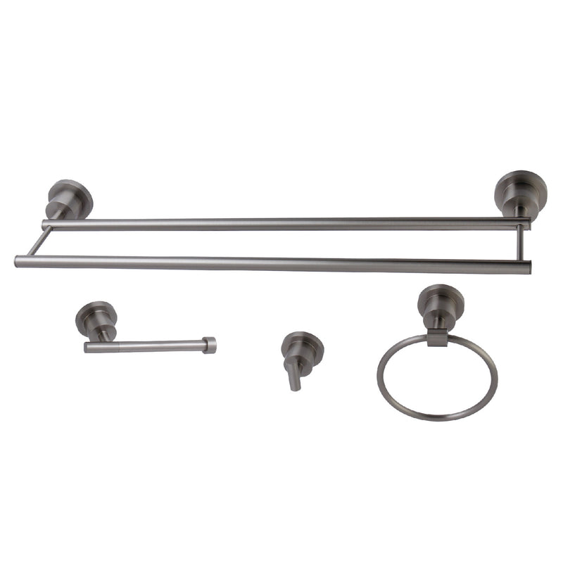 Concord 4-Piece 24-Inch Dual Towel Bar Bathroom Accessory Set