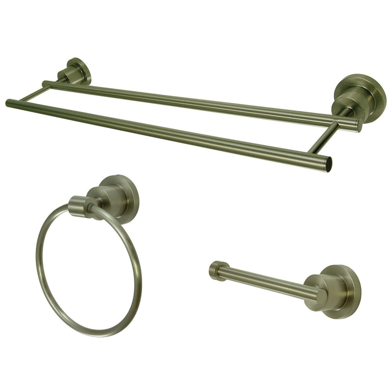 Concord 3-Piece 24-Inch Dual Towel Bar Bathroom Accessory Set