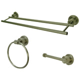 Concord 3-Piece 24-Inch Dual Towel Bar Bathroom Accessory Set