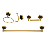 Water Onyx 4-Piece 18-Inch Towel Bar Bathroom Accessory Set
