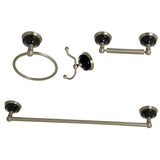 Water Onyx 4-Piece 18-Inch Towel Bar Bathroom Accessory Set