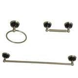 Water Onyx 3-Piece 18-Inch Towel Bar Bathroom Accessory Set