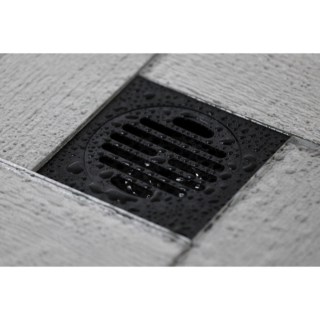 Kingston Brass BSF4262ORB Watercourse Symmetric 4 Square Grid Shower Drain, Oil Rubbed Bronze