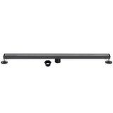 Watercourse 60-Inch Stainless Steel Linear Shower Drain with Reversible Tile Insert and Flat Grate