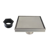 Watercourse 6-Inch Stainless Steel Square Shower Drain