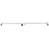 Watercourse 72-Inch Stainless Steel Linear Shower Drain with Reversible Tile Insert and Flat Grate
