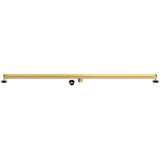 Watercourse 72-Inch Stainless Steel Linear Shower Drain with Reversible Tile Insert and Flat Grate