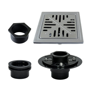 Watercourse 6-Inch Square Shower Drain