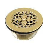 Watercourse 4-1/4 Inch Round Brass Shower Base Drain