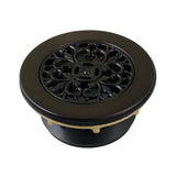 Watercourse 4-1/4 Inch Round Brass Shower Base Drain