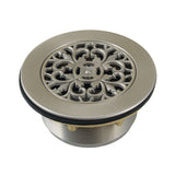 Watercourse 4-1/4 Inch Round Brass Shower Base Drain