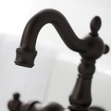 Heritage Two-Handle 2-Hole Tub Wall Mount Clawfoot Tub Faucet