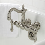 Heritage Two-Handle 2-Hole Tub Wall Mount Clawfoot Tub Faucet