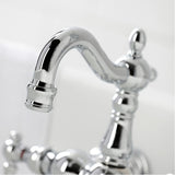 Heritage Two-Handle 2-Hole Tub Wall Mount Clawfoot Tub Faucet