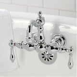 Heritage Two-Handle 2-Hole Tub Wall Mount Clawfoot Tub Faucet