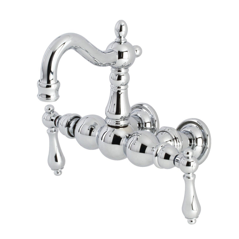 Heritage Two-Handle 2-Hole Tub Wall Mount Clawfoot Tub Faucet