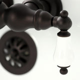 Heritage Two-Handle 2-Hole Tub Wall Mount Clawfoot Tub Faucet