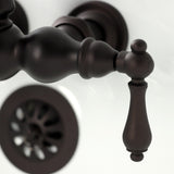 Vintage Two-Handle 2-Hole Tub Wall Mount Clawfoot Tub Faucet