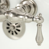 Vintage Two-Handle 2-Hole Tub Wall Mount Clawfoot Tub Faucet