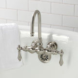 Vintage Two-Handle 2-Hole Tub Wall Mount Clawfoot Tub Faucet