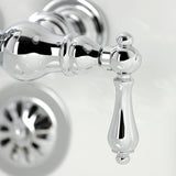 Vintage Two-Handle 2-Hole Tub Wall Mount Clawfoot Tub Faucet