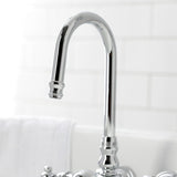 Vintage Two-Handle 2-Hole Tub Wall Mount Clawfoot Tub Faucet