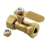 Whitaker 1/2-Inch FIP x 1/2-Inch or 7/16-Inch Slip Joint Quarter-Turn Straight Shut-Off Valve