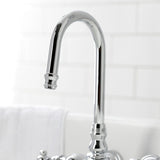 Vintage Two-Handle 2-Hole Tub Wall Mount Clawfoot Tub Faucet