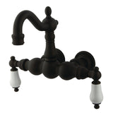 Vintage Two-Handle 2-Hole Tub Wall Mount Clawfoot Tub Faucet
