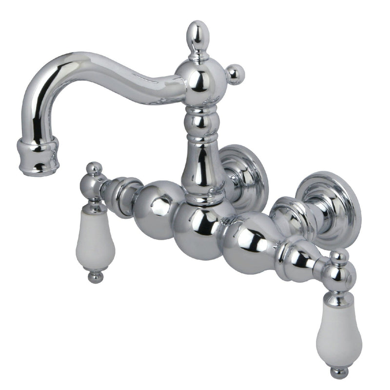 Vintage Two-Handle 2-Hole Tub Wall Mount Clawfoot Tub Faucet