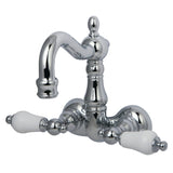 Vintage Two-Handle 2-Hole Tub Wall Mount Clawfoot Tub Faucet