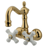 Vintage Two-Handle 2-Hole Tub Wall Mount Clawfoot Tub Faucet
