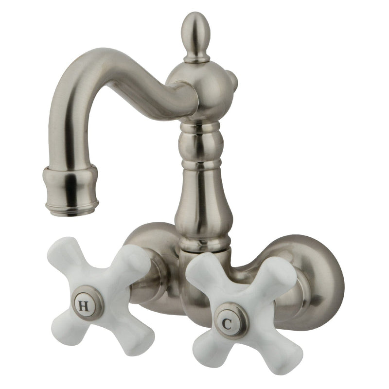 Vintage Two-Handle 2-Hole Tub Wall Mount Clawfoot Tub Faucet