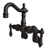 Vintage Two-Handle 2-Hole Tub Wall Mount Clawfoot Tub Faucet