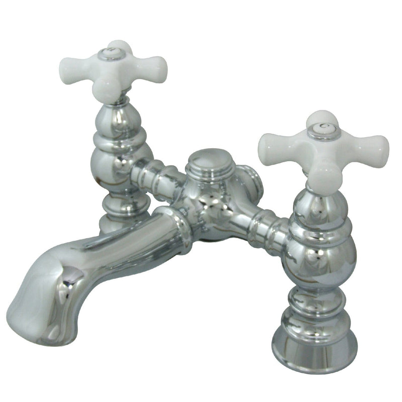 Vintage Two-Handle 2-Hole Deck-Mount Clawfoot Tub Faucet