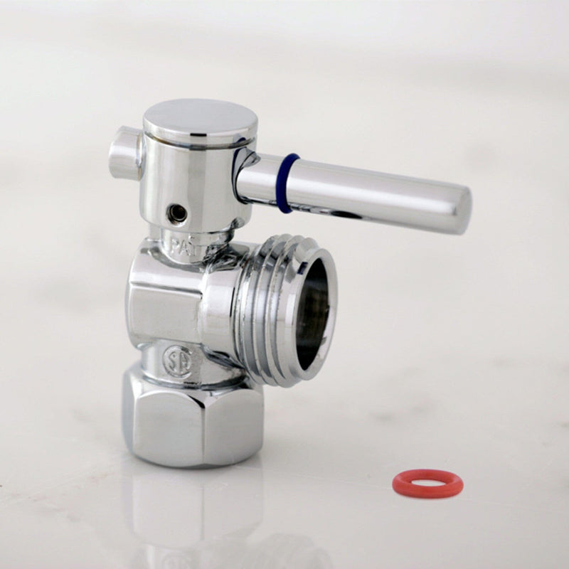 Fauceture 1/2-Inch FIP x 3/4-Inch Hose Thread Quarter-Turn Angle Shut-Off Valve, for Washing Machine