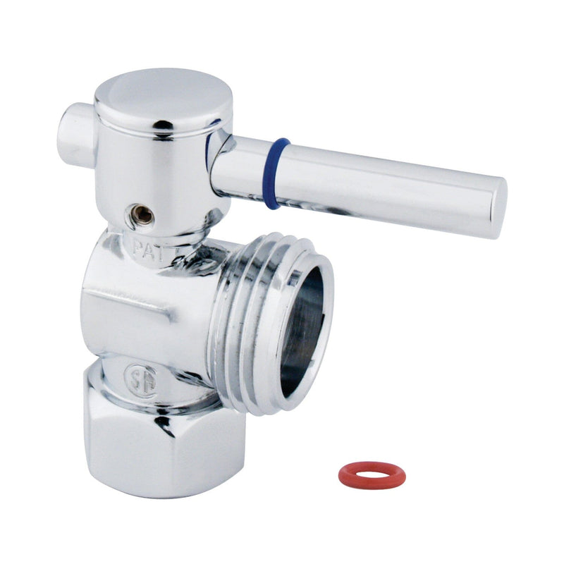 Fauceture 1/2-Inch FIP x 3/4-Inch Hose Thread Quarter-Turn Angle Shut-Off Valve, for Washing Machine